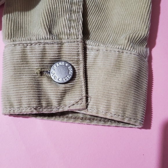 🍁 Gap Carmal Camel Brown Tan Cordaroy Jacket Fall Cozy Basic Classic - Picture 3 of 7